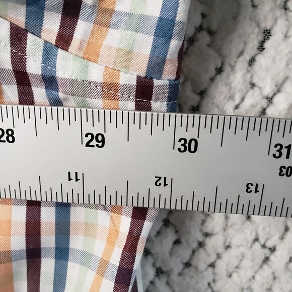 Duluth Trading Co Wrinklefighter Shirt Mens 3XL Plaid Cotton Workwear Casual - Picture 6 of 9